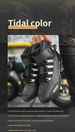 Men's Motorcycle Shoes, Non Slip Hight Top Durable Comfy Boots For Men's Winter Outdoor Riding Activities Camping Outdoor_vogvips.com