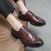 Euro Step Brock Large Size Casual For Men 2025 Autumn New Business Formal Low-top Breathable Wedding Men's Leather Shoes_vogvips.com