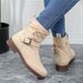 Cross-Border Plus Size Short For Women 2023 Autumn Winter New European American Casual Retro Martin With Side Zipper And_vogvips.com