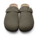 Kidmi Classic Genuine Suede Clogs Summer Men Beach Sandals Soft Nonslip Cork Slippers With Arch Support Slide_vogvips.com
