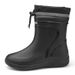 Single Shoe Midsole Waterproof Mouth Rain Boots 39-45_vogvips.com