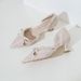 French Small High Heeled Design New Style Bow Tie Temperament Single Shoes For Women Medium Heel Summer Girl_vogvips.com