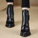 Small Waterproof Platform High-heeled Pointed Women's Boots 2025 Spring New Fashion Versatile British Retro Thick Heel Martin Boots_vogvips.com
