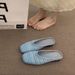 Women's French Style Woven Half Slippers Closed Toe Birken Shoes for Spring Summer 2026 Perfect for Pairing with Skirts Evening Style_vogvips.com