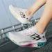 Unisex White Breathable Mesh Running Shoes Non Slip Shock Absorbing For Outdoor Sports Training_vogvips.com