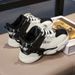 Leather Sneakers Casual Shoes Thick-sole Boys' And Girls' Shoes Big Children's Fashion Shoes Four Seasons_vogvips.com