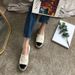 Spring And Summer Small Fragrant Style Canvas Grass Weaving Fisherman's Shoe Cover With Low Top Thick Bottom Casual_vogvips.com