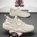 Coconut Summer Breathable Flyknit Mesh Men's Outdoor Sports Soft Sole Quick-Dry Running Casual Shoes_vogvips.com