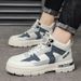 European Warm Series Men's Martin 2025 New High-top Casual Autumn Youth White Shoes Mid-top Height-increasing Work Boots_vogvips.com