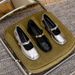Vintage Mary Jane Chunky Heel Shoes With Shell Buckle - Square Toe Platform Sandals For Women (Silver/Black)_vogvips.com