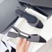 New In Stock, High-End New-Style High-Heeled Sandals, Fashionable, Elegant, Versatile Women's Shoes, Genuine Leather,_vogvips.com