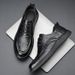 Toe Men's Layer Cowhide Spring New Style Business Casual High-end Genuine Leather Men's Thick Soled Single Shoes_vogvips.com