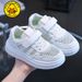 Children's Sneakers 2026 Spring Summer New Boys' Casual Campus Sports Performance White Shoes For Older Boys And Girls_vogvips.com