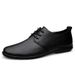 Men's Casual Leather Shoes Large Size Lazy Shoes Lace-up Casual Men's Shoes Tide Driving Lazy_vogvips.com