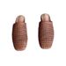 Trendy~2026 New Style Woven Hollowed-Out Closed-Toe Mules For Women, Summer Flat Square-Toed Fashionable Slip-On Sandals_vogvips.com