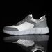 Euro Step Summer Breathable Hollow Mesh Large Size Thick Sole Casual Sports Black Deodorant Running Shoes Men's Travel_vogvips.com