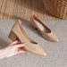 MTX Genuine Grandma Shoes With Chunky Pointed Toe, Mid-Heel Women's Single Shoes, 2025 New Spring And Autumn Versatile Soft_vogvips.com
