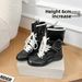 Women Boxing Boots 2025 New Women's Height-Increasing Boxing Autumn Flat Brown Short Lace-Up Suede Genuine Leather Martin Boots_vogvips.com