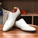 Men's shoes Leather White wedding best man Wedding groom shoes Men's business casual leather shoes_vogvips.com