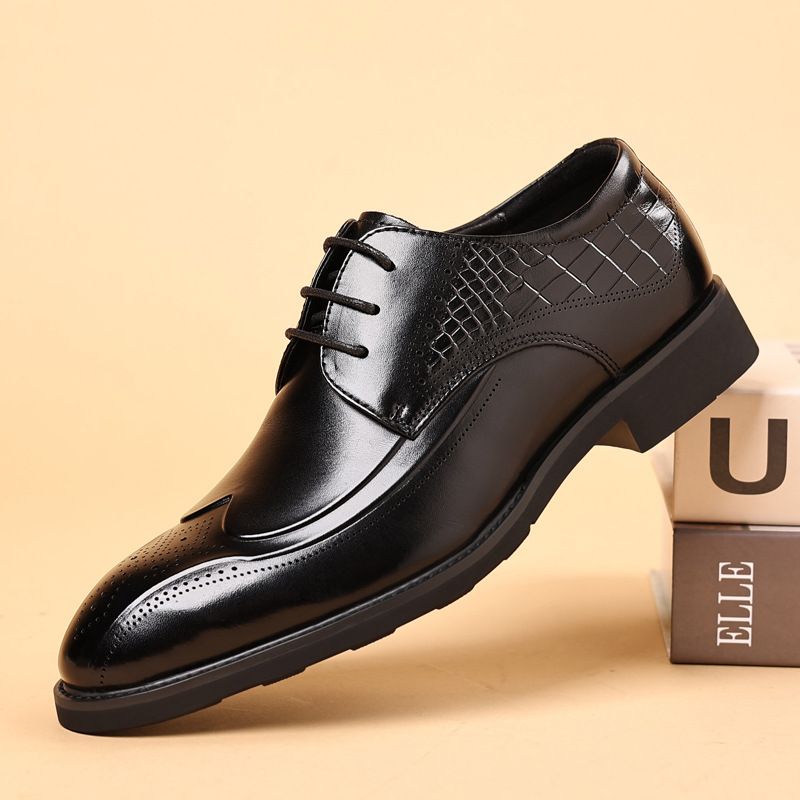 New brogues men's leather retro carved men's shoes_vogvips.com