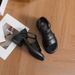 High Thick Heel Platform Sandals Women's French Retro 6cm High Heel Word With Open Toe Soft Sole Sandals Summer New_vogvips.com