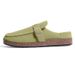 Evshine Women's Fashion Clogs With Adjustable Buckle Soft Insole Men Flat Mules Suede Beach Shoes Comfy House Slippers_vogvips.com