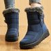 Women's Boots 2025 Trend Winter Shoes For Woman Winter Boots Ankle Low Heels Botas Mujer Waterproof Snow Boots With Fur Shoes_vogvips.com