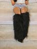 Y2K Women Fuzzy Plush Knee-High Boots Pointed Toe Stiletto Heel Fluffy Winter Vibe EssentialWarm Party Boots_vogvips.com
