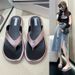 Silver Flip-Flops Wome, Tredy Summer Outdoor Fashio Soft Sole Toe-Post Beach Sadals, No-Slip Cool Slippers For_vogvips.com