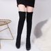 2024 Autumn Winter Suede Matte Slimming Stretch Over-the-Knee Platform Thick Sole Height Increasing Women's Boots Super_vogvips.com