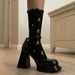 Women's Shoes New Thick Soled High Heeled One Strap Shoes For Women Hollow Versatile Mary Jane Shoes_vogvips.com