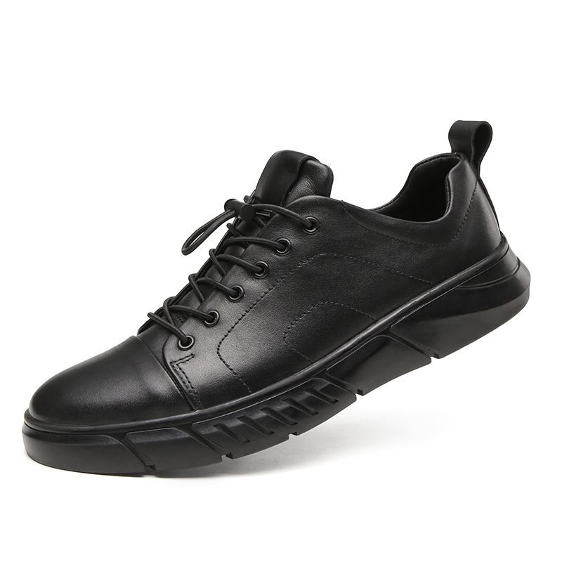 Large Size Men's First-layer Cowhide Board Shoes Sports And Leisure Sub-velvet Men's Shoes_vogvips.com