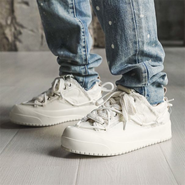 Men's Shoes Niche Couple Style Low Top Canvas Shoes Men's Sports Casual Skateboard Shoes_vogvips.com