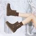 Cameido Women's two-way wear snow boots, Birkenstock snow boots with belt buckles for the winter of 2024 flat and short boots._vogvips.com