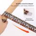 No-Tie Flat Leopard Print Shoelaces For Sneakers – Elastic Slip-On Laces With Bonus Accessories (4 Flat Clips, Spring Clips, Metal Capsules)_vogvips.com