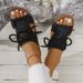 Women's plus Size Flat Sandals Summer Soft Sole Strappy Beach New Style Shoes_vogvips.com
