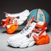 Men’s Shoes new breathable youth basketball sports shoes casual thick soled sneakers high top dad fashion shoes_vogvips.com