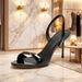 2026 Summer New French Retro One-Strap Sandals With Thin Heels, Back Open Toe, Simple And Sexy Women's Shoes_vogvips.com