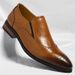 Men's Genuine Leather Brogue Loafers Dress Shoes With Wingtip Perforations Comfortable Business Casual Oxfords Office &_vogvips.com