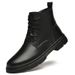 Martin Boots Men's Mid-top Leather Boots Men's Casual High-top Leather Shoes_vogvips.com