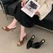 Summer Fashion Open-toe Women's Shoes, Elegant Pointed-toe Satin Sandals, European And American Style High Heels With_vogvips.com