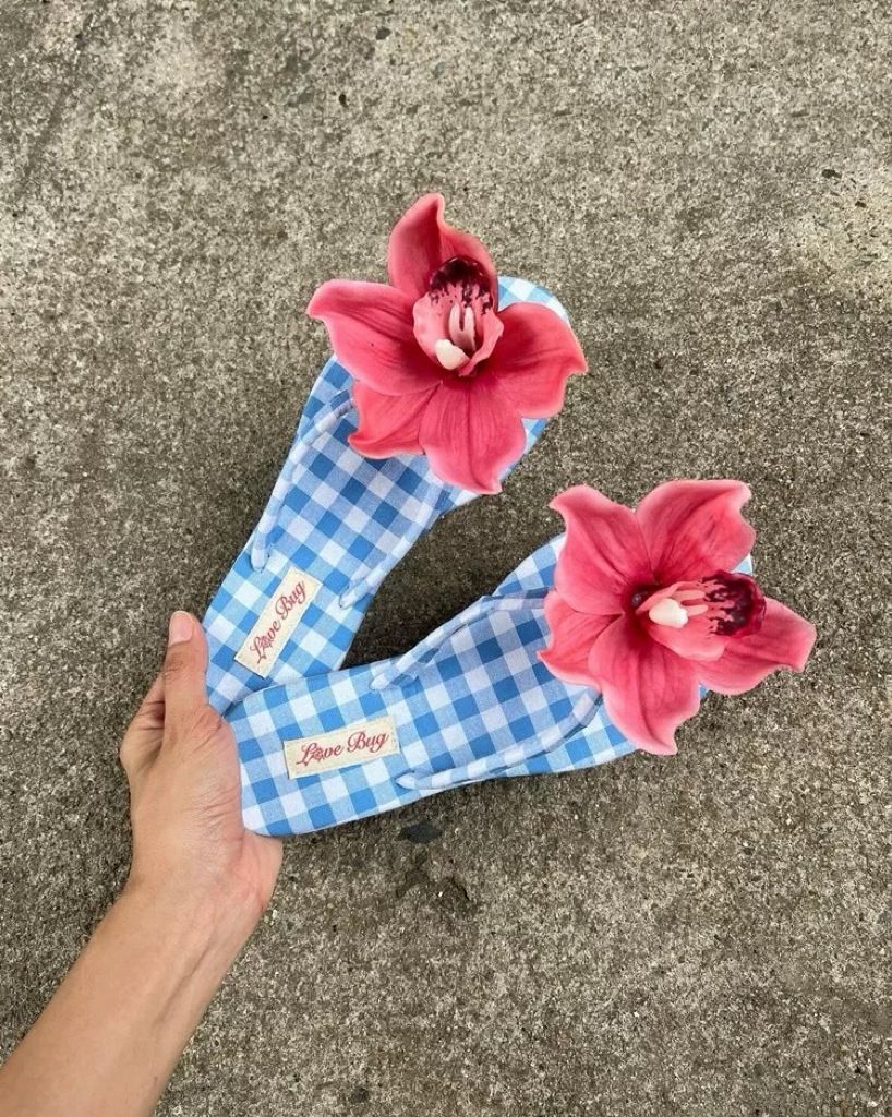Seaside Vacation Italian Style Island Vacation Flower Flip Flops Flip Flops_vogvips.com