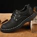 Outdoor Casual Shoes For Men, Autumn And Winter, Retro Fashion, Low-Top Men's Work Shoes, Thick-Soled, Non-Slip Men's Le_vogvips.com