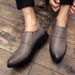 Euro Step British Style Casual Leather Shoes For Men, Business Comfortable Soft Slip-On Thick Sole Men's Shoes, Versatile_vogvips.com
