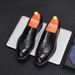 Euro Step Brogue Carved Men's Business Casual British Style Versatile Breathable Genuine Leather Handmade Wedding Shoes_vogvips.com