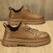 Autumn 2024 New Low-top Casual Sneakers British Business Leather Shoes Men's Fashion Workwear Martin Boots_vogvips.com