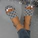 Plus-size Wedge Sandals One Line With Thick Sole Fashion Comfortable Sandal Women_vogvips.com