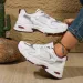 Designer's New Casual Sports Plus Size Women's Lace Up Mesh Breathable Shoes_vogvips.com