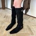 Suede Melard Long For Women 2025 New Slouch Wasteland Style Low Heel Riding Boots_vogvips.com