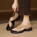 One Shoe Two Wear Faux Leather Cross Strap Open Toe For Women Summer New Comfortable Soft Thick Sole Roman Sandals_vogvips.com